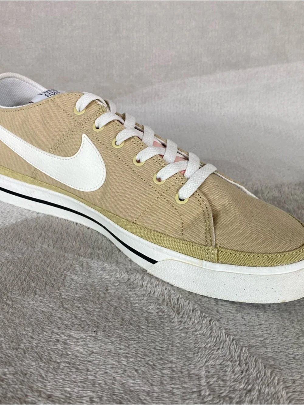 Nike Court Legacy DV0516-700 Mens Size 12 Wheat Grass Canvas Athletic Shoes‎ NEW